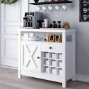 Amazon.com - White Coffee Bar Cabinet, Farmhouse Coffee Station ...