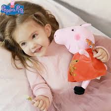 30CM Genuine Peppa Pig George Kawaii Plush Toy High Quality Stuffed Mr  Dinosaur Cartoon Animal Plush Doll Kids Birthday Gift