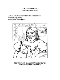 Banco d epreguntas etica y trasnformacion. Guia Taller 5 1 12 Madre Teresa Testimonio