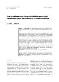 În concordanţă directă cu modelul de arhitectură curriculară aflat deja in discuţia publică, punem la dispoziţia celor interesaţi o soluţie de structurare modulară a disciplinei fizică, pentru gimnaziu şi pentru liceu teoretic, dezvoltată de o. Pdf Structura Diversitatea Si Starea De Sanatate A Vegetatiei Urbane In Bucuresti Un Studiu De Caz Bazat Pe Aliniamente
