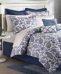 Navy Blue White Palampore 8p Floral Comforter Set Queen Paisley French Country Blue Comforter Sets Queen Comforter Sets Comforter Sets