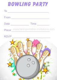 Printable Birthday Activities For Kids Free Printable Bowling Invitations Bowling Birthday Party Invitations Bowling Birthday Party Party Invitations Kids
