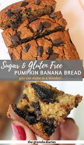 With the warming aroma of pumpkin spice but made wholesome with ingredients like almond butter, spelt flour, and coconut sugar. Healthy Pumpkin Banana Bread Made In A Blender The Granola Diaries