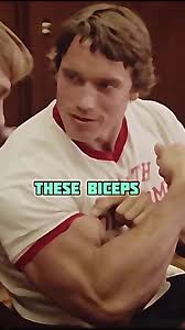 🏋️‍♂️ Arnold Schwarzenegger's legendary bicep peak is no joke! 💪😄 Join  the 'Terminator' himself as he flexes his sense of humor while showing off  those iconic guns. Get ready for some epic bicep ...