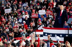 Trump will be holding four rallies very shortly in the battleground states of florida, ohio, georgia, and north carolina, he said to one america news in an interview that aired. Trump Appears At Rally In Londonderry N H Riffing On Fake Ballots 2016 And Air Force One The Boston Globe