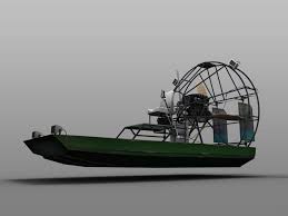 Airboat Boat 3d Model Airboat Boat Boat Building
