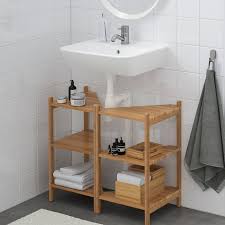 tyngen sink shelf/corner shelf, bamboo