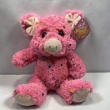 Pink Pig Plush Stuffed Animal Sparkly Stars 10 Toy Kellytoy Sugar Loaf Easter Pig Plush Plush Stuffed Animals Animals