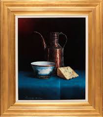 STILL LIFE, COPPER JUG & BOWL by David French Le Roy