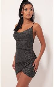 Style L50326 Sparkle In Different Colors All Night Long In This Show Stopping Dress Made In Our High End Sparkling Black And Mult Dresses Tulip Dress Fashion