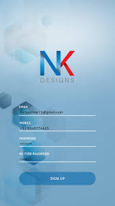 Nk Design Signup Mockup Screen Design Signup Mockup
