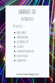 Uranus In Astrology Keywords Natal Chart Astrology Uranus Learn Astrology