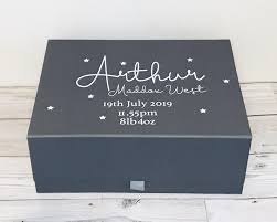 With baby keepsakes like your baby's first cutlery set, receiving blankets and baby booties, you'll always be able to remember those. Luxury Baby Keepsake Memory Box Sparkles Glitter