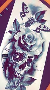 Inspired Tattoo Designs Skull Rose Tattoos Skull Tattoo Design Rose Tattoos