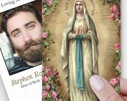 Funeral Prayer Cards, Memorial Prayer Cards, Catholic Prayer Cards,  Personalized Prayer Cards for Funeral, Prayer Cards Catholic, P135