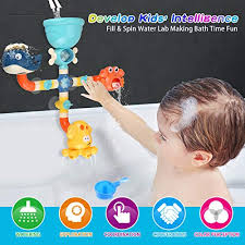 Playtex baby counting ducks new 10 ducks 1m+ new. Bath Toys For Toddlers Kids 1 2 3 4 5 Years Old Boys And Girls Bathtub Toy Baby Bathing Diy Pipes Tubes With Spinning Waterfall Water Spout Color Box Pricepulse