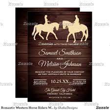 Romantic Western Horse Riders Wedding Invitation Zazzle Com Wedding Invitations Invitations Wedding Invitations Rustic
