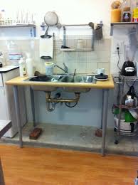 kitchen sink desk ikea hackers