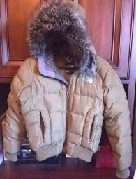 Women S The North Face 550 Down Puffer Bomber Style Winter Jacket Small S Olive In Coats Jackets Ebay Jackets Winter Jackets Coats Jackets