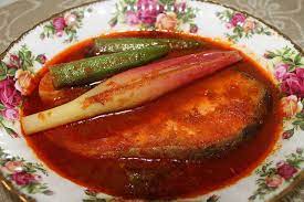 Azie Kitchen Masak Asam Pedas Ikan Salmon Dan Bendi