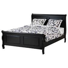 We have 8 to 10 inch side rails as well. Ikea Queen Size Wood Sleigh Bed Frame W Slatted Bed Base Aptdeco