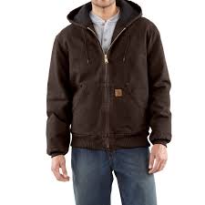 carhartt j130 sandstone active jacket washed duck factory seconds for men