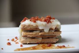 Koken Met Jules Destrooper Milles Feuilles Van Foie Gras Met Amandelkoekjes Koken Op Hakken Amandelkoekjes Eten En Drinken Voedsel Ideeen