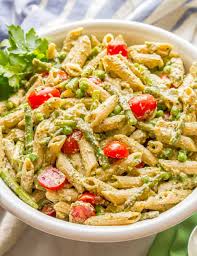 Barilla creamy genovese pesto pasta sauce. Creamy Pesto Pasta With Spring Vegetables Family Food On The Table