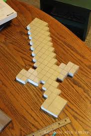 Diy Minecraft Sword Wooden Sword Tutorial Handmade With Ashley Minecraft Sword Wooden Sword Minecraft Crafts