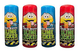 Amazon.com : Slime Licker - 4-Pack of Sour Rolling Liquid Candy - 2 Red  Strawberry and 2 Blue Razz Flavors - 2 ounces each Bottle - Toxic Waste -  TikTok Challenge : Grocery & Gourmet Food