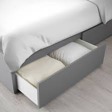 Check out some similar items below! Malm Bettgestell Hoch Mit 4 Schubladen Grau Las Leirsund Ikea Deutschland