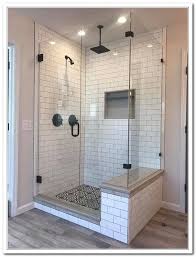 Using the same flooring throughout the entire bathroom visually amplifies the space. 11 Bathroom Tile Ideas For Big And Small Bathroom Floor Wall Tiles Bathroom Remodel Shower Small Bathroom Remodel Farmhouse Shower