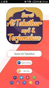 Yakni tafsir ibnu katsir, tafsir al munir, fi zilalil quran, tafsir al azhar dan tafsir al misbah. Download Surat At Takatsur Mp3 Dan Terjemah Free For Android Surat At Takatsur Mp3 Dan Terjemah Apk Download Steprimo Com