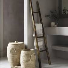 Frame available in matte black and matte white, horizontal tubes in mirror and satin finish. 7 Best Ladder Towel Racks Ideas Bamboo Ladders Bamboo Towels Bamboo Diy