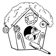 Here we have two xmas houses for you to print and color in. Bird House Coloring Pages Coloring Home