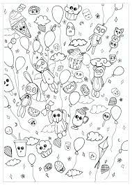 Download this coloring page/print this coloring page. Kawaii Doodle Doodle Art Doodling Adult Coloring Pages