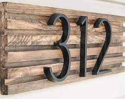 **free domestic priority mail shipping* set of 2, custom mailbox, mailbox address, vinyl decal, choice of font, vinyl numbers, mailbox curb. How To Make A Modern House Number Sign House Numbers Diy Modern House Number Modern House Numbers Sign