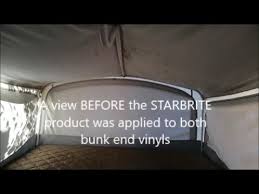 Starbrite mildew cleaner is this product starbrite mildew remover did not work from the gitgo i shook up the bottle sprayed it the other products had helped the mildew situation in our camper, but this was amazing in taking. Removing Mold From A Tent Trailers Vinyl Fabric Youtube