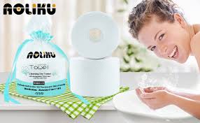 Disposable Face Towel-75 Count,Biodegradable 100% Cotton Facial  Tissue,Non-Woven Fabric Perfect for Sensitive Skin Makeup Facial  Towel,Extra Thick & Soft Cotton Beauty Towels (3 Pack 225 Count) :  Amazon.co.uk: Beauty