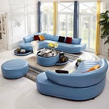 Best luxury and comfortable living room furniture: Leather Sofa Top Layer Leather Personality Creative Curved Combination Simple Modern Large Apartment Living Room Furniture Aliexpress