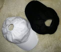 Wear Your Hair High Baseball Hat With Elastic Hole For Ponytail On Top Baseball Cap Womens Baseball Cap Hats