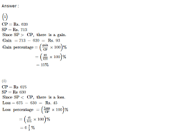 Profit And Loss Rs Aggarwal Class 8 Maths Solutions Ex 10a Maths Solutions Math Class 8