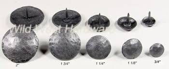 Clavos Decorative Nails Round Hammered Effect Pewter Finish Wood Nails Decor Hammered
