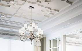Ceiling medallions are the ideal complement to ceiling light fixtures and changes boring rooms to beautiful spaces. Adding Style And Charm With Affordable Alternatives Such As Ceiling Medallions And Trim Are Easy Wa Ceiling Decor Dining Room Ceiling Ideas Dining Room Ceiling