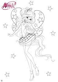 Winx Club season 8 coloring pages with Cosmix transformation - YouLoveIt.com