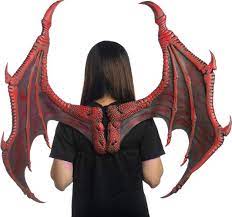 Amazon.com: Dragon Bat Wings Adult Costume Accessory 43 x33 Red :  Clothing, Shoes & Jewelry