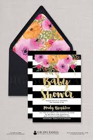 Black And White Graphics For Babies Baby Shower Invitation Girl Girl Baby Shower Invite Black Etsy White Baby Showers Kate Spade Bridal Shower Girl Shower Invitation