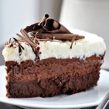 Triple Chocolate Mousse Cake Espresso Powder Triple Chocolate Eggs Cream Butter Happy Except For T Desserts Triple Chocolate Mousse Cake Chocolate Desserts