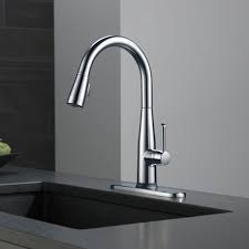 The delta essa pull down kitchen faucet has. 9113t Dst Bl Dst Ar Dst Delta Essa Pull Down Single Handle Kitchen Faucet With Magnatite Docking And Touch2o Technology Reviews Wayfair