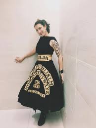 With Some Leds A Flora Board And A Battery Adrianna Mckinley Sewed Up A Wearable Ouija Board For A Very Supernatural Hallowee Ouija Halloween Halloween 2019